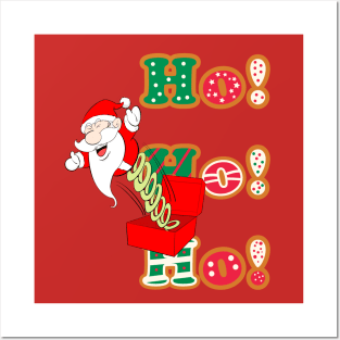 Santa's laughing - HO HO HO Posters and Art